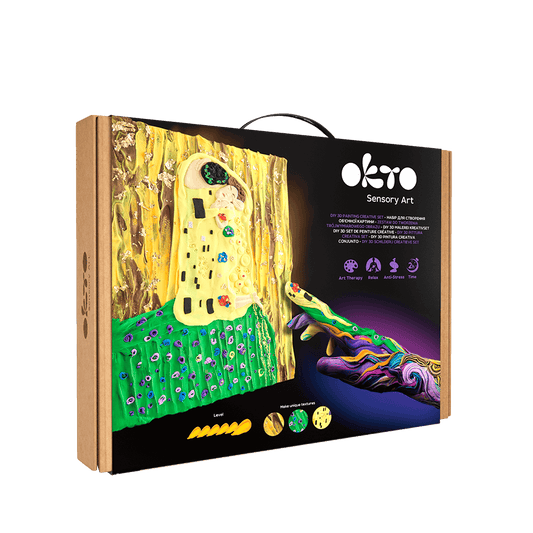 Volumetrisches 3D-Gemälde „Kuss”