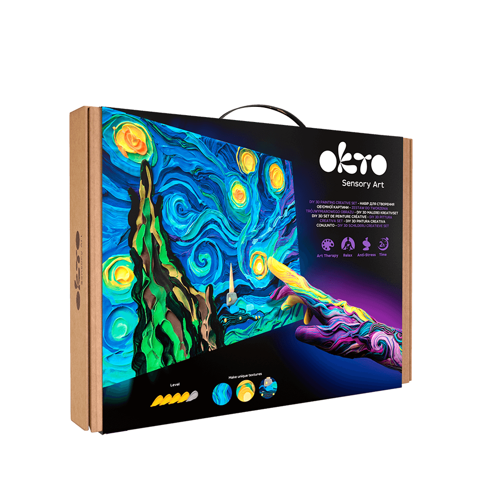 Volumetrisches 3D-Gemälde “Sternennacht”