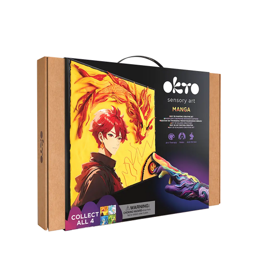 Volumetrisches 3D-Gemälde Manga „Feuer”