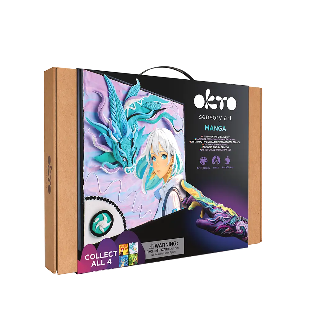 Volumetrisches 3D-Gemälde Manga „Luft”