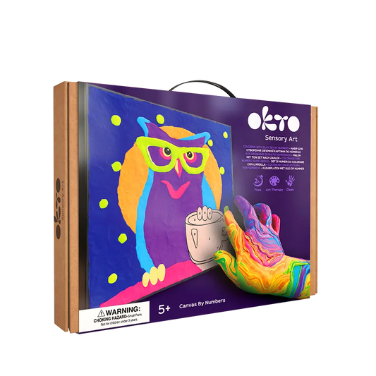 Malbild nach Zahlen „Eule”