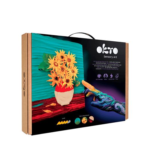 Volumetrisches 3D-Gemälde “Sonnenblumen”