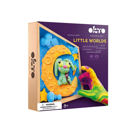 Kleine-Welten-Set „Hase auf dem Mond”