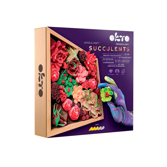 Sukkulenten aus Luftknete „Leidenschaft”