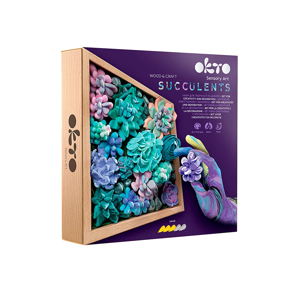 Sukkulenten aus Luftknete „Zärtlichkeit”